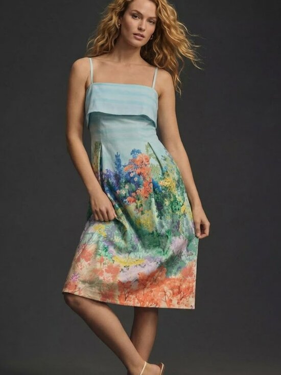 Dresses & Skirts - Anthropologie Sleeveless Foldover Knee-Length Dress